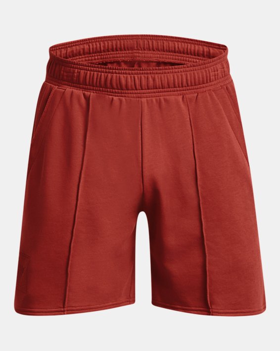 Men's Project Rock Terry Gym Shorts in Red image number 5